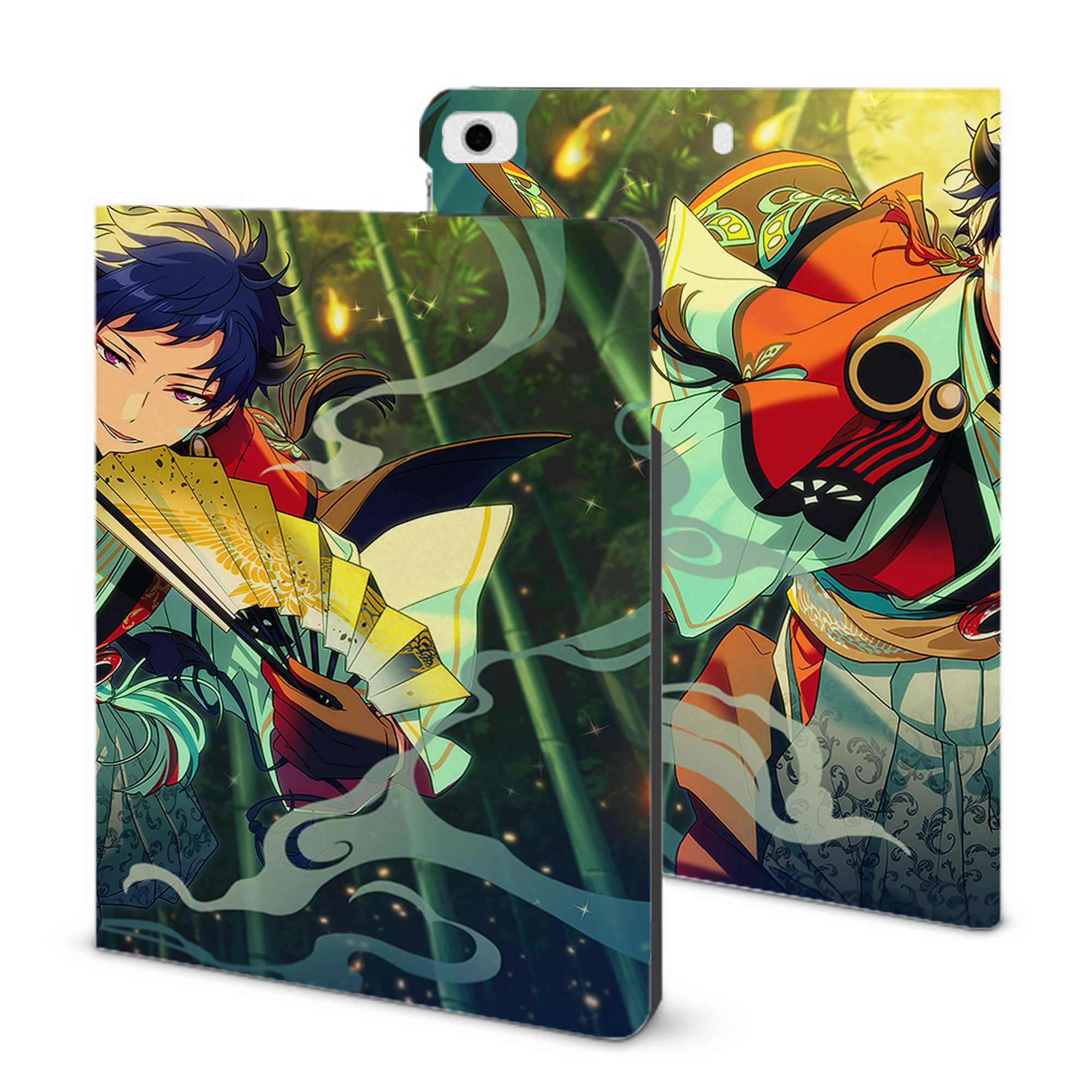 （画像用） あんさんぶるスターズ! Ensemble Stars IPad ケース ブック型 PUレザー TPU 耐衝撃 軽量 薄型 ペン収納なし 全面保護 IPad 各モデル対応